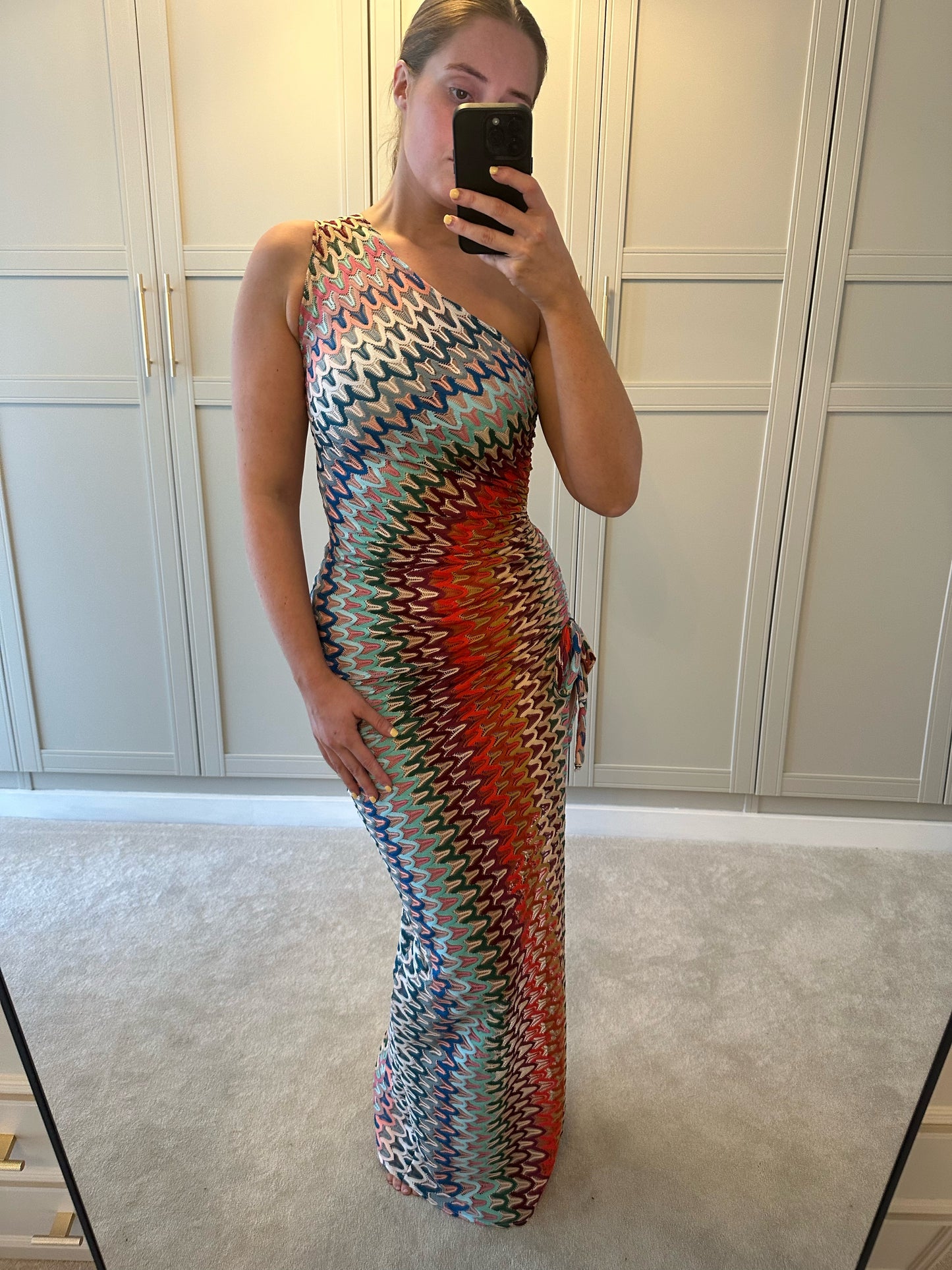 Gaia Maxi Dress ~ Rainbow Knit