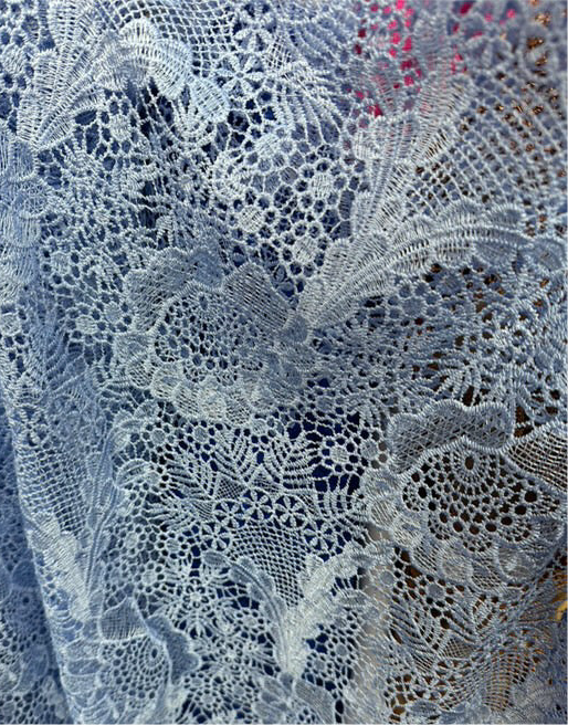 Evelina Maxi Dress ~ Sky Blue Lace