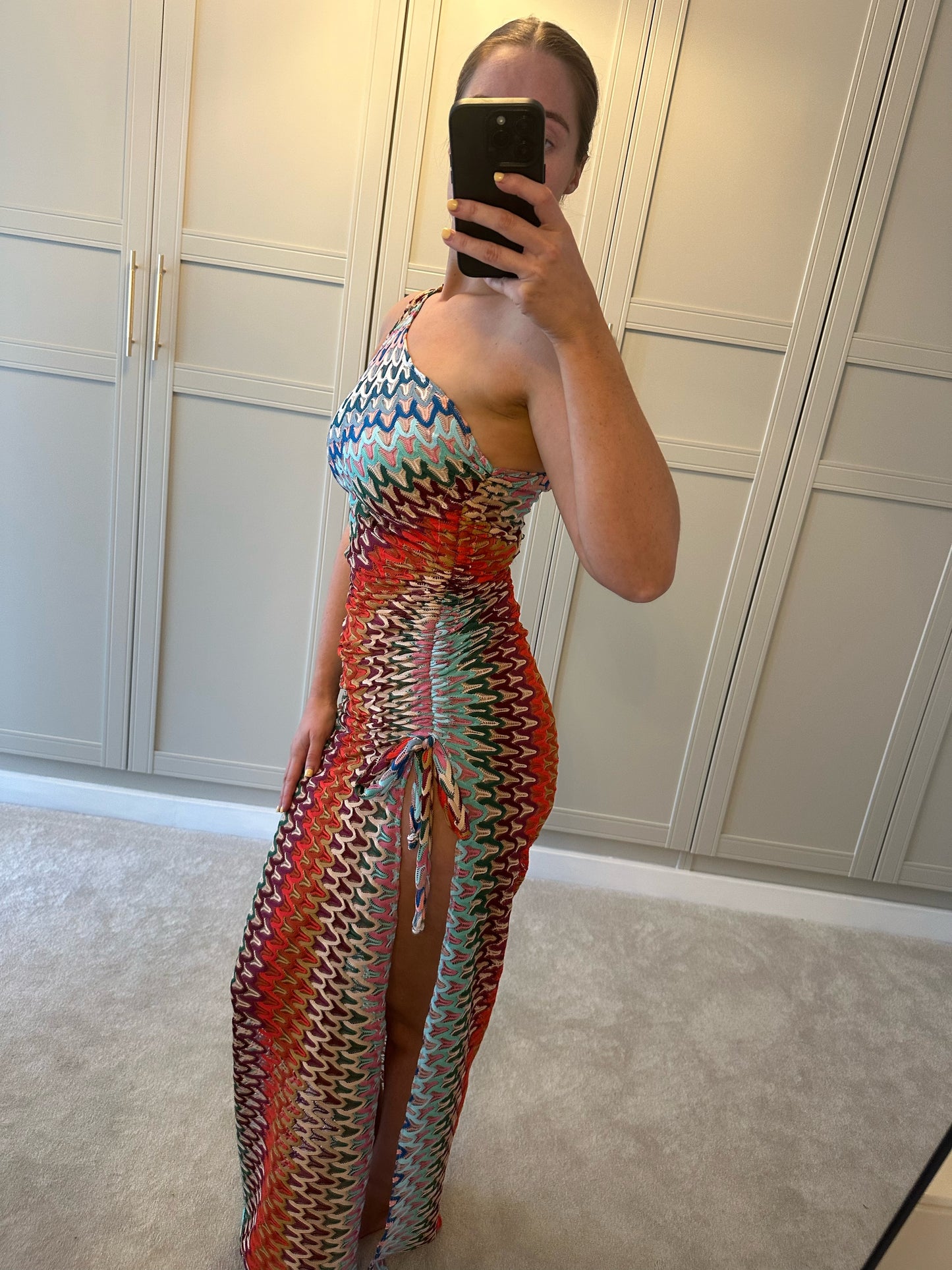 Gaia Maxi Dress ~ Rainbow Knit