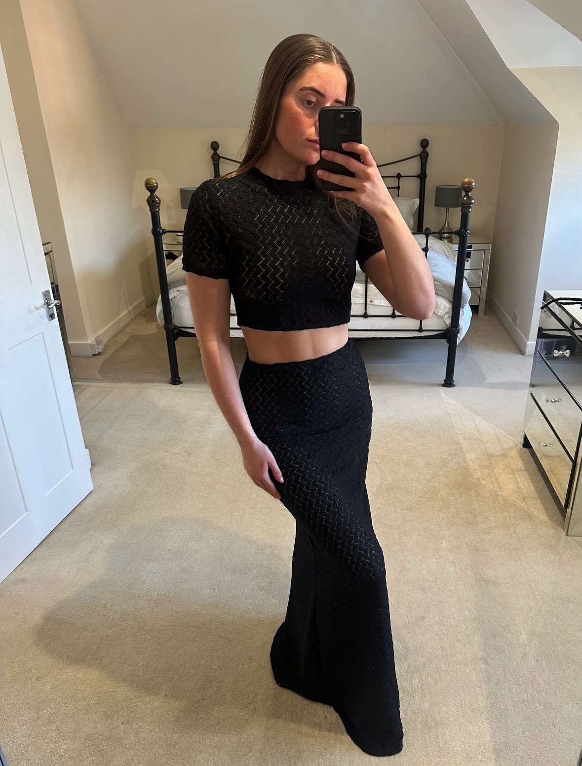 Casca Maxi Skirt ~ Black