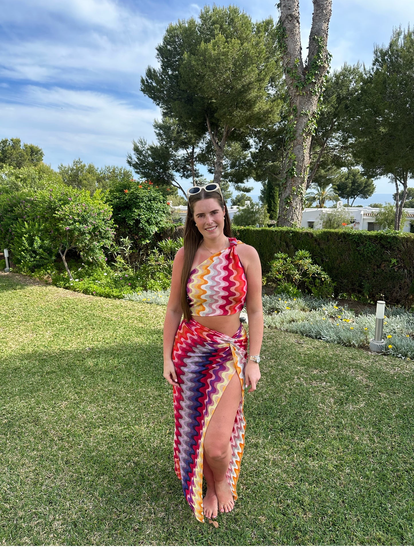 Isla Dress ~ Rainbow Wave