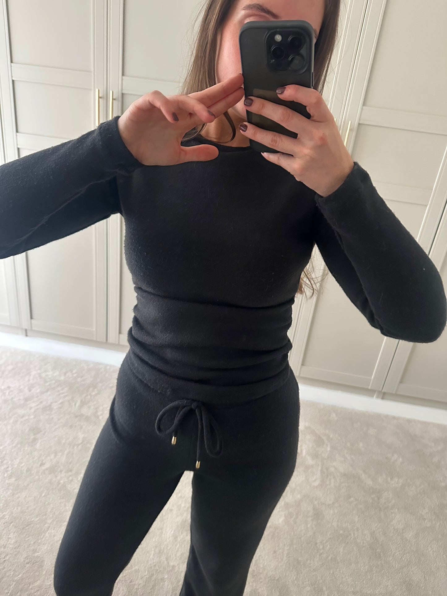 Harper Straight Leg Trousers ~ Black