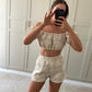 Riviera ~ Puff Ball Top