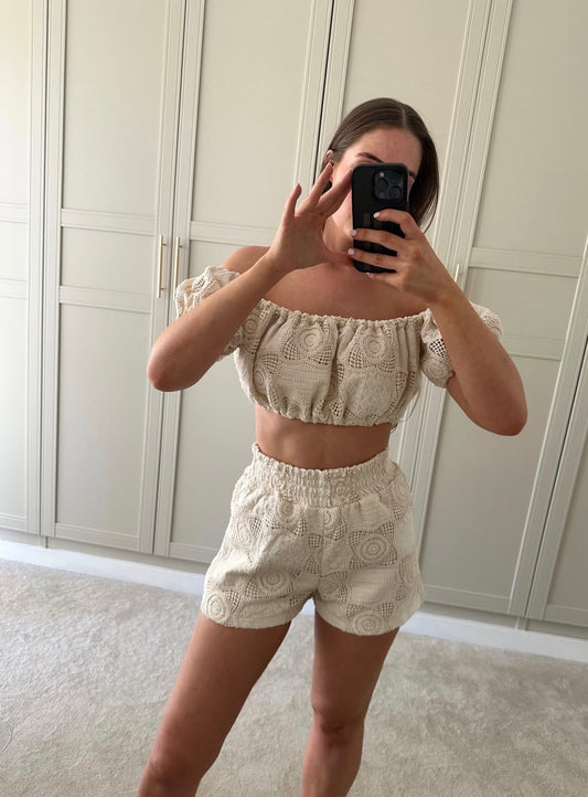 Riviera ~ Puff Ball Top