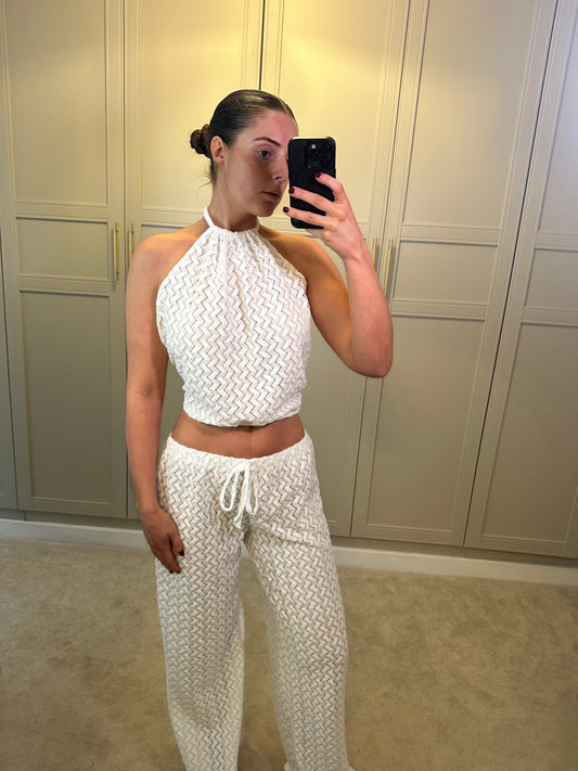 Casca Halter Top ~ White