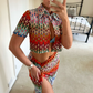 Crop Beach Shirt ~ New Rainbow Knit