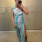 Gaia Maxi Dress ~ Aqua Knit