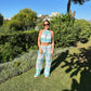 ZigZag Halter Top ~ Aqua