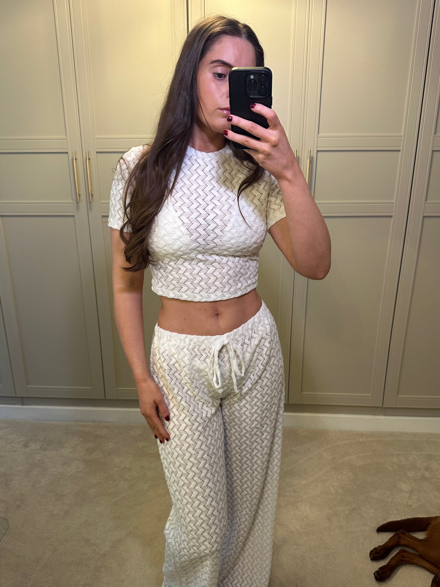 Casca Cropped Tee ~ White