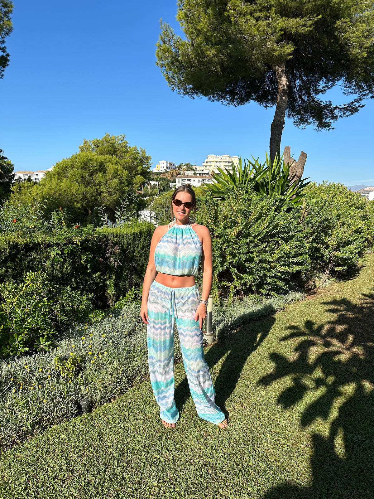 ZigZag Trousers ~ Aqua
