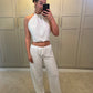 Casca Halter Top ~ White