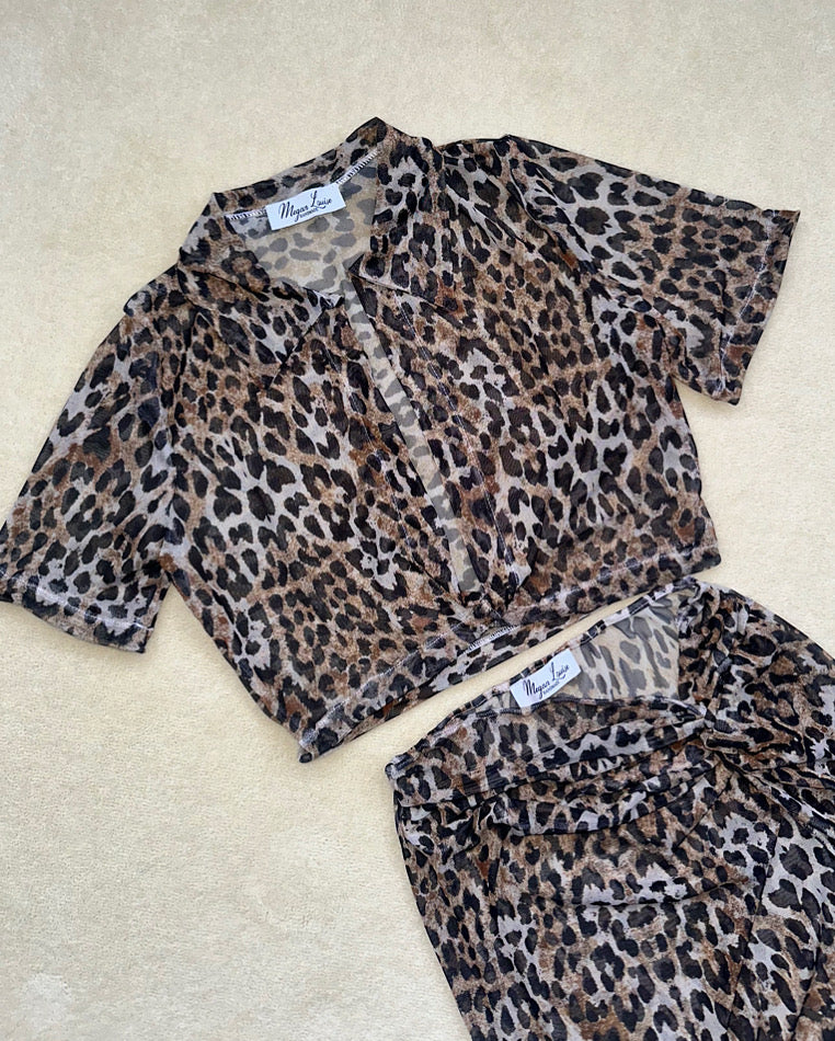 Gracie skirt ~ New Leopard