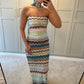 Bandeau Maxi Dress ~ Purple Champagne Knit