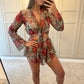 Floaty Shorts ~ Leopard Rose