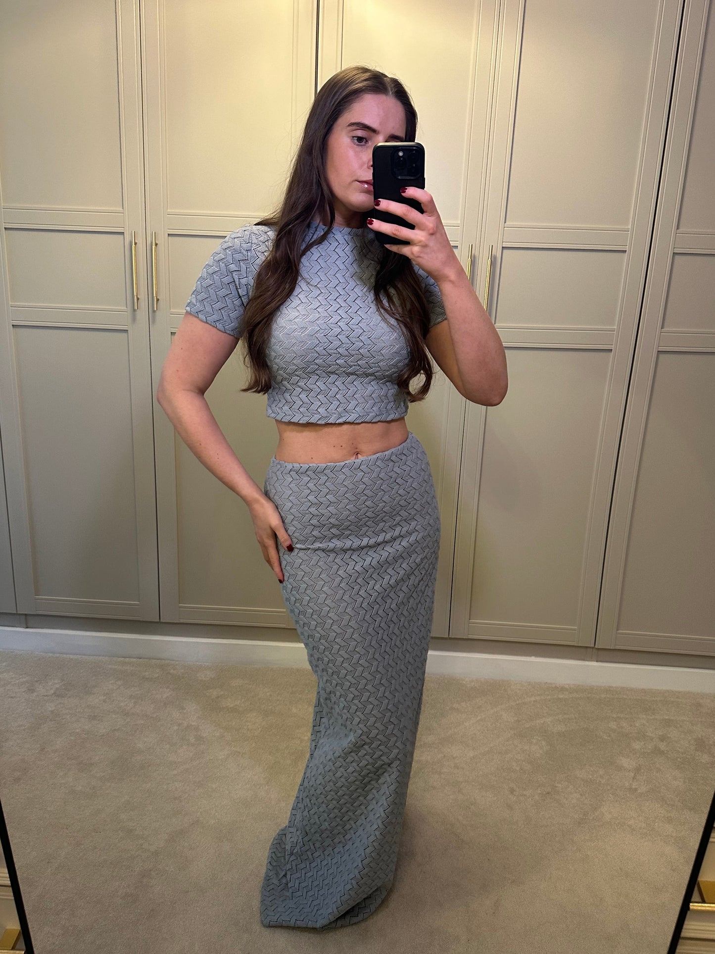 Casca Maxi Skirt ~ Powder Blue