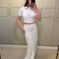 Casca Maxi Skirt ~ White