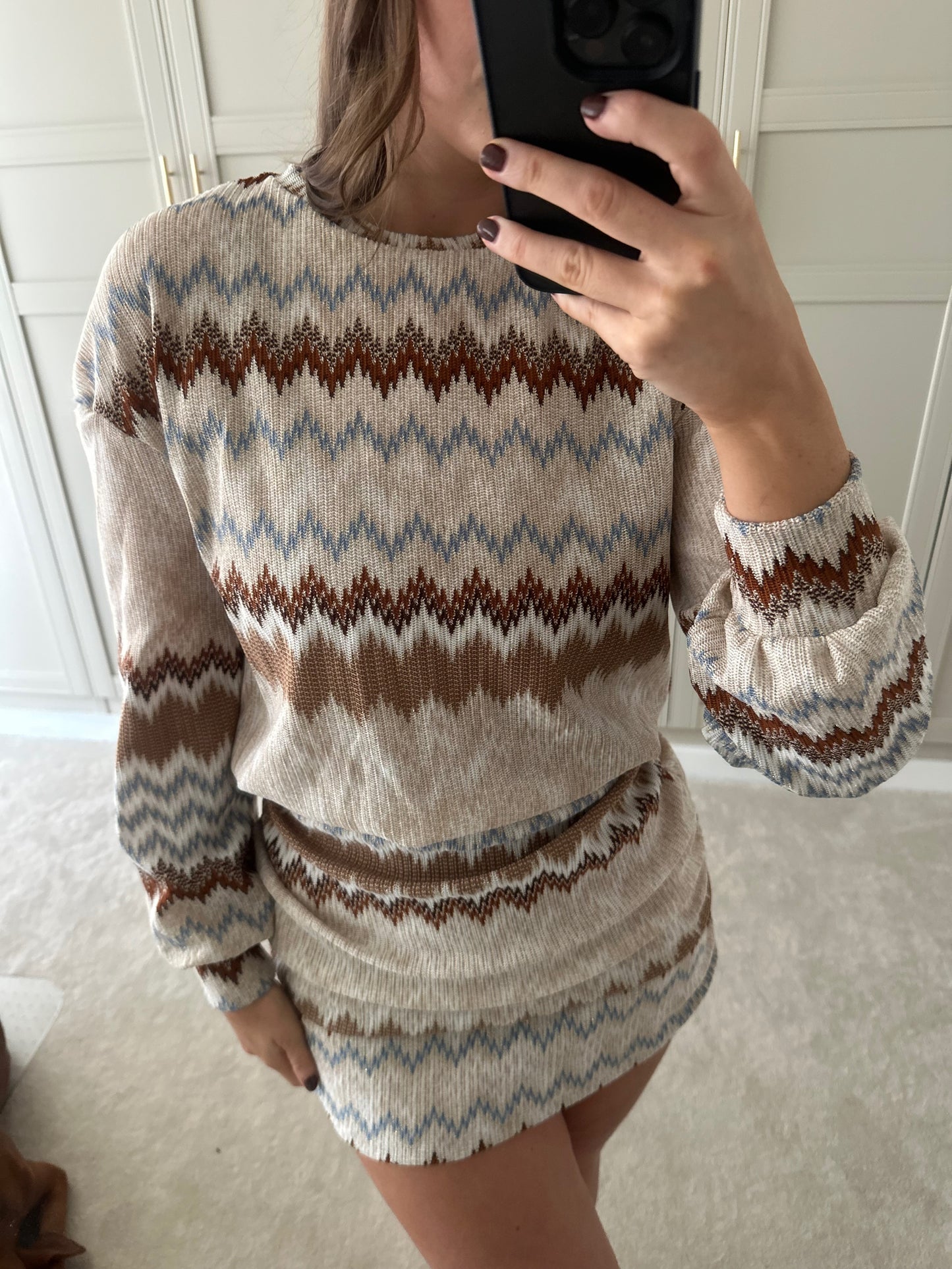 Mabel Skirt ~ ZigZag Knit