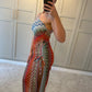 Gaia Maxi Dress ~ Rainbow Knit