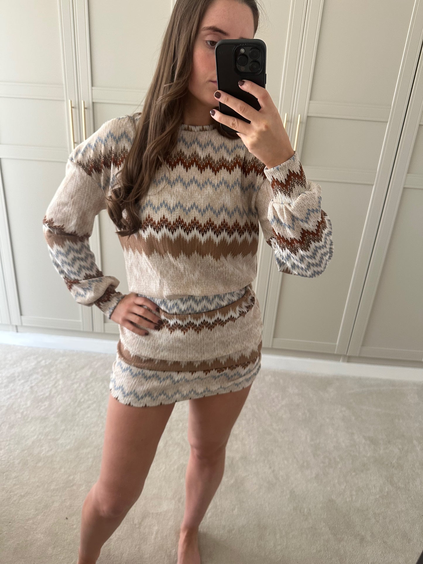 Mabel Skirt ~ ZigZag Knit