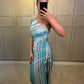Gaia Maxi Dress ~ Aqua Knit