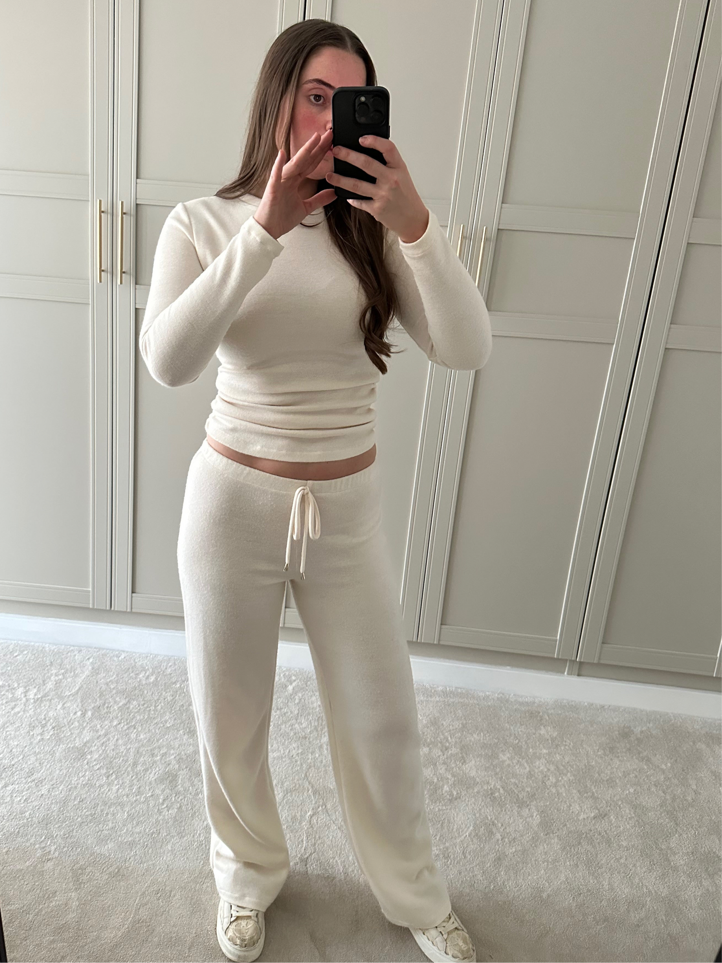 Harper Long Sleeve Tee ~ Ecru