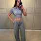 Casca Cropped Tee ~ Powder Blue