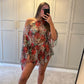Floaty Top ~ Leopard Rose