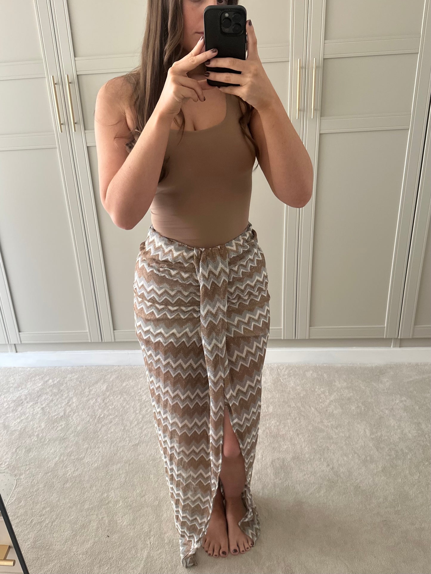 Ayla Maxi Skirt ~ Gold and Silver