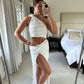Isla Dress ~ White Knit