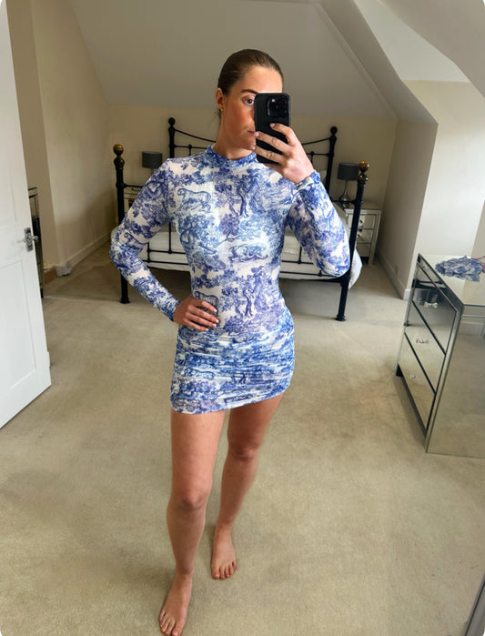 Sienna Dress ~ Tiger Toile De Jouy