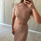 Casca Cropped Tee ~ Blush