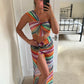 Gracie Skirt - Multi Knit
