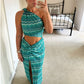 Isla Dress ~ Turquiose Wave