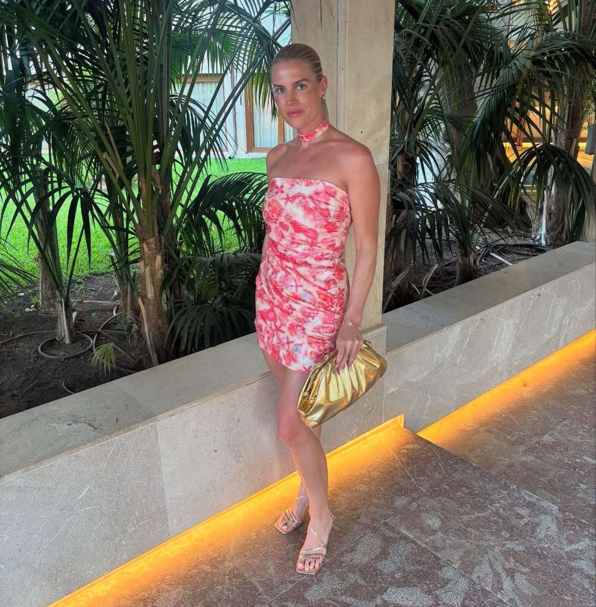 Sequin Bandeau mini Dress