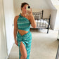 Isla Dress ~ Turquiose Wave