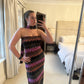 Bandeau Maxi Dress ~ Metallic
