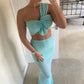 Aurora Maxi Skirt - Aqua